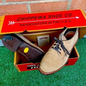 Chippewa Kahki Suede Oxfords